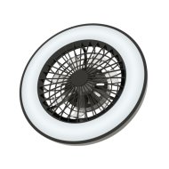 Avide mennyezeti lámpa ventilátorral Wanda 2x24W+15W, motor és távirányító, fekete