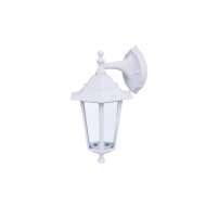 Praktiker kültéri falikar E27 MAX.15W/20W IP44 lefelé álló 17x22x32,5cm fehér