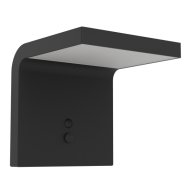 Eglo SPIANTE LED napelemes fali lámpa 6,5W 340lm 4000K IP44 mozgásérzékelős 15,5x14cm fekete