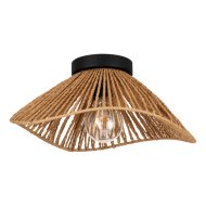 Eglo LAVISTER mennyezeti lámpa E27 60W IP20 39cm fekete-natúr