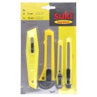 Suki szikekészlet 4 részes, 9mm és 18mm, trapéz, KS, TD