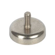 Suki korongmágnes 20mm menetes szárral ezüst neodímium