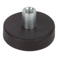 Suki korongmágnes 22x13,5mm menetes szárral, neodímium, fekete