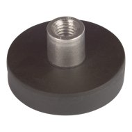 Suki korongmágnes menetes furattal, 25x13,5mm, gumibevonatos neodímium