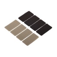 Suki tépőzáras lapok öntapadós 48x25mm, 4 darab/csomag szürke-fekete