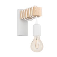 Eglo TOWNSHEND fali lámpa E27 1x10W fényforrás nélkül fehér-tölgy