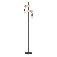 Eglo TOWNSHEND állólámpa E27 2x10W IP20 166,5cm fényforrás nélkül, fekete-fa