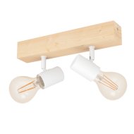 Eglo TOWNSHEND 3 szpot lámpa E27 MAX.2x60W IP20 fényforrás nélkül, fehér-tölgy