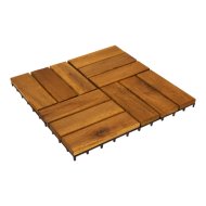 Kültéri járólap 5x30x30cm 9darab/csomag 0,81m2 12 léc, akácfa
