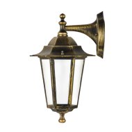 Praktiker kültéri falikar E27 MAX.15W/20W IP44 lefelé álló 22x17x32,5cm bronz