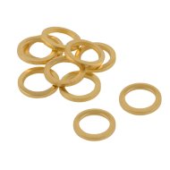Suki ajtópánt gyűrű D=13mm 19x2mm sárgaréz bevonatú acél, 10 darab/csomag