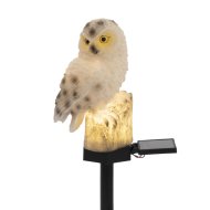 Home Szolár Led Bagoly Figura Ip44 Leszúrható 6,3x5,5x8,3cm Fehér