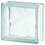 STEBO ÜVEGTÉGLA HULLÁMOS FEHÉR 190X190X80MM WAVE