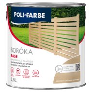 Poli-Farbe Boróka Base Oldószeres Fakonzerváló Alapozó 2,5L Bb01 Színtelen
