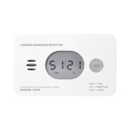 Anco szénmonoxid érzékelő LCD kijelzővel 2x1,5V DC, fehér