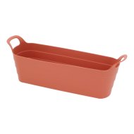 Balkonláda műanyag 45x14x11,5cm terrakotta színben, újrahasznosított