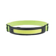 Entac akkus fejlámpa USB 5W 350lm IP54 15x3,5x6,5cm zöld fekete