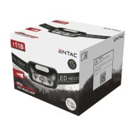 Entac akkus LED fejlámpa USB 5W 700mah 118lm IP54 fekete