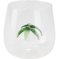 3D mintás 400ml üvegpohár