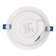 Avide LED beépíthető 12w műanyag kerek mennyezeti lámpa