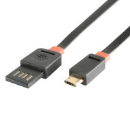 MICRO USB TÖLTŐKÁBEL, LAPOS, 1M
