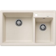 Blanco Legra 8 silgranit 78x50x19cm kétmedencés törtfehér mosogató