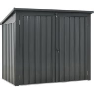 Praktiker 101x158x134cm kültéri fém hulladéktároló