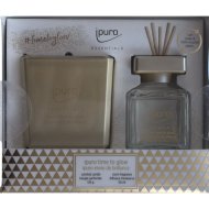 Ipuro szobaillatosító gyertyával essentials &quot;time to glow&quot; 50ml/125g