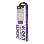 Casual 150cm zöld szövet USB C - USB C kábel