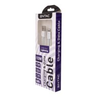 Casual 150cm zöld szövet USB A-Lightning kábel