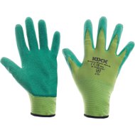 Groovy Green 8-as latex tenyérrű zöld kerti kesztyű