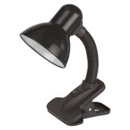 Avide Basic E27 max.60W IP20 fekete csíptethető asztali lámpa