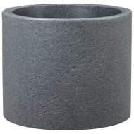 Riva Schwarz-Granit 40cm fekete műanyag virágkaspó