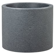 Riva Schwarz-Granit 50cm fekete műanyag virágkaspó