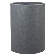 Riva High Schwarz-Granit 40cm fekete műanyag virágkaspó