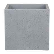 C-Cube 30cm szürke műanyag szögletes kültéri kaspó