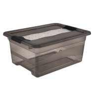 Cornelia Crystalbox 12L szürke tároló doboz