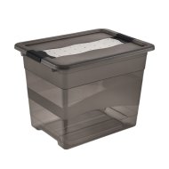 Cornelia Crystalbox 24L szürke tároló doboz