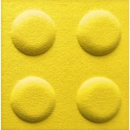 Filc 30x30cm sárga építőkocka falpanel