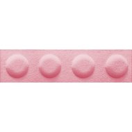 Decosa filc építőkocka falpanel 60x15cm rózsaszín