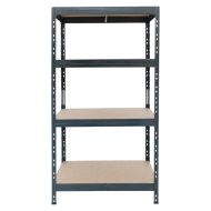 4 polcos 180x90x45cm antracit fémpolc