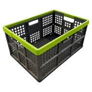 Rival összecsukható tároló rekesz 47 L 530x370x270mm fekete műanyag