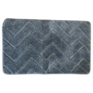 Silver fürdőszobaszőnyeg 80x50cm szürke cikk-cakk 1700gsm
