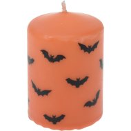Halloween gyertya 5x5x7,5cm 3-féle színben