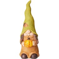 Dekor kerti törpe tökkel 10x7x23,5cm 4-féle modell