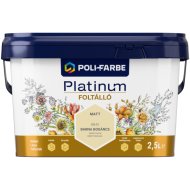 POLI-FARBE PLATINUM FOLTÁLLÓ BELTÉRI SZÍNES FALFESTÉK 2,5L BB40 BARNA BOGÁNCS