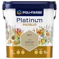 POLI-FARBE PLATINUM FOLTÁLLÓ BELTÉRI SZÍNES FALFESTÉK 5L BS45 BRONZ SÁS