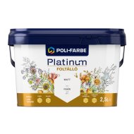 POLI-FARBE PLATINUM FOLTÁLLÓ BELTÉRI SZÍNES FALFESTÉK 2,5L F2 FEHÉR
