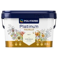 POLI-FARBE PLATINUM FOLTÁLLÓ BELTÉRI SZÍNES FALFESTÉK 2,5L F3 FEHÉR ISZALAG
