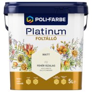 POLI-FARBE PLATINUM FOLTÁLLÓ BELTÉRI SZÍNES FALFESTÉK 5L F3 FEHÉR ISZALAG